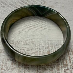 Green and Brown Bangle Bracelet